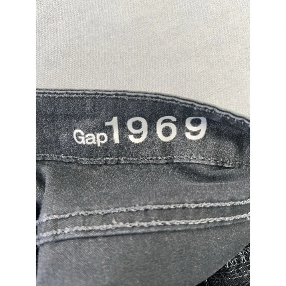 Gap 1969 Perfect Boot 26/2r Gray Jeans Pants‎ With Wear On Hem Western